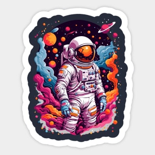 Astronaut Exploration Sticker